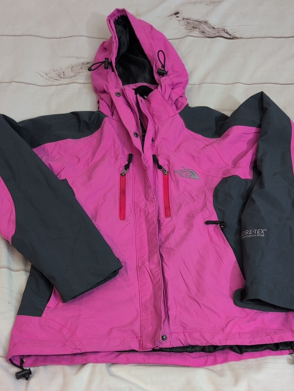 The North Face Summit Series Gore-Tex Raintex Jacket Womens Small Pink Gray